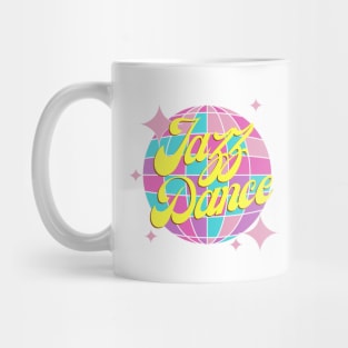 Jazz dance disco ball for kids and teens in colorful Comic Design Mug